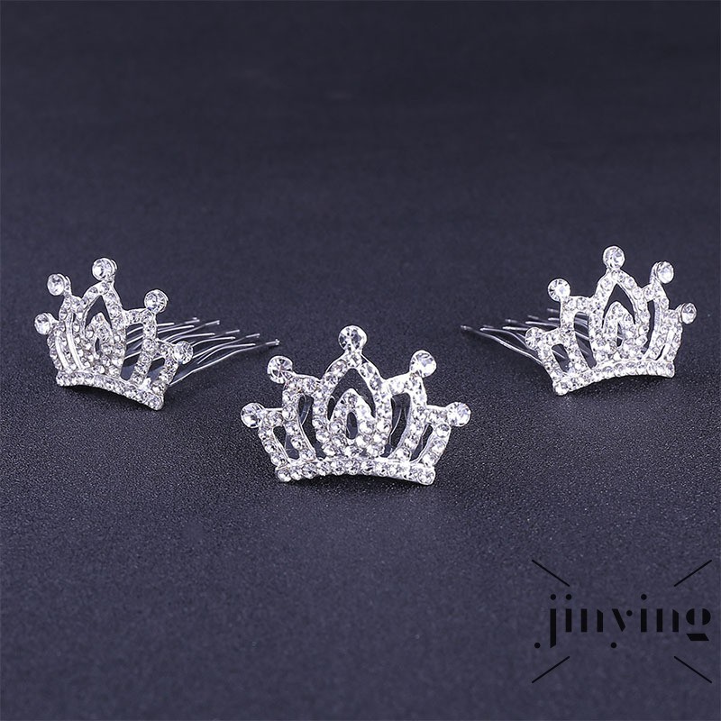 GETNOIVAS Lược cài tóc hình vương miện sang trọng phong cách Hàn Quốc cho nữ