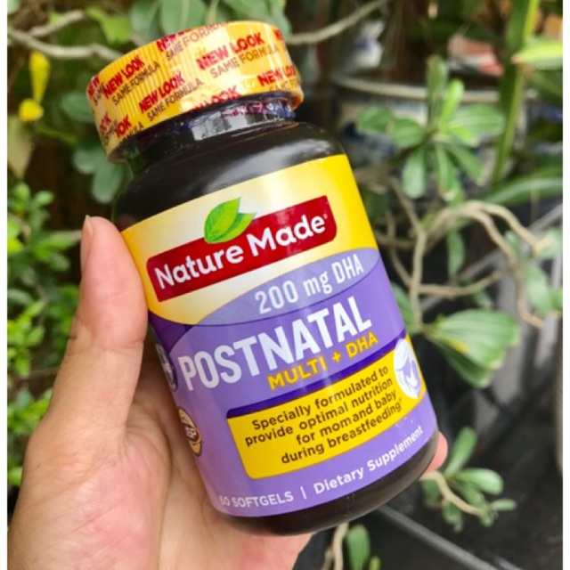 Nature Made Postnatal Multi DHA 60 viên
