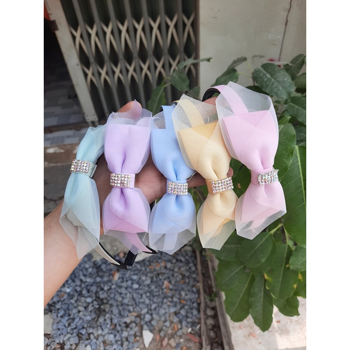 Cài tóc nơ Hàn quốc cho bé siêu đẹp