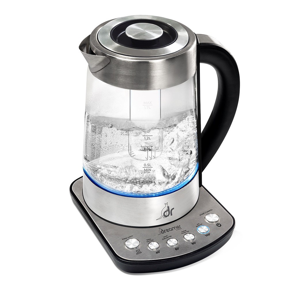 Bình đun nước thông minh, pha sữa, lọc trà Dreamer DK-S17/W 1,7 lít hàng chính hãng, bảo hành 18 tháng