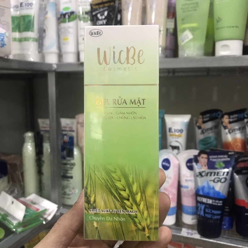 Gel Rửa Mặt WicBe Giảm Nhờn-Mụn-Trắng Da-Chống Lão Hoá 80ml