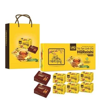 Set quà trà tan linh chi + đông trùng hạ thảo
