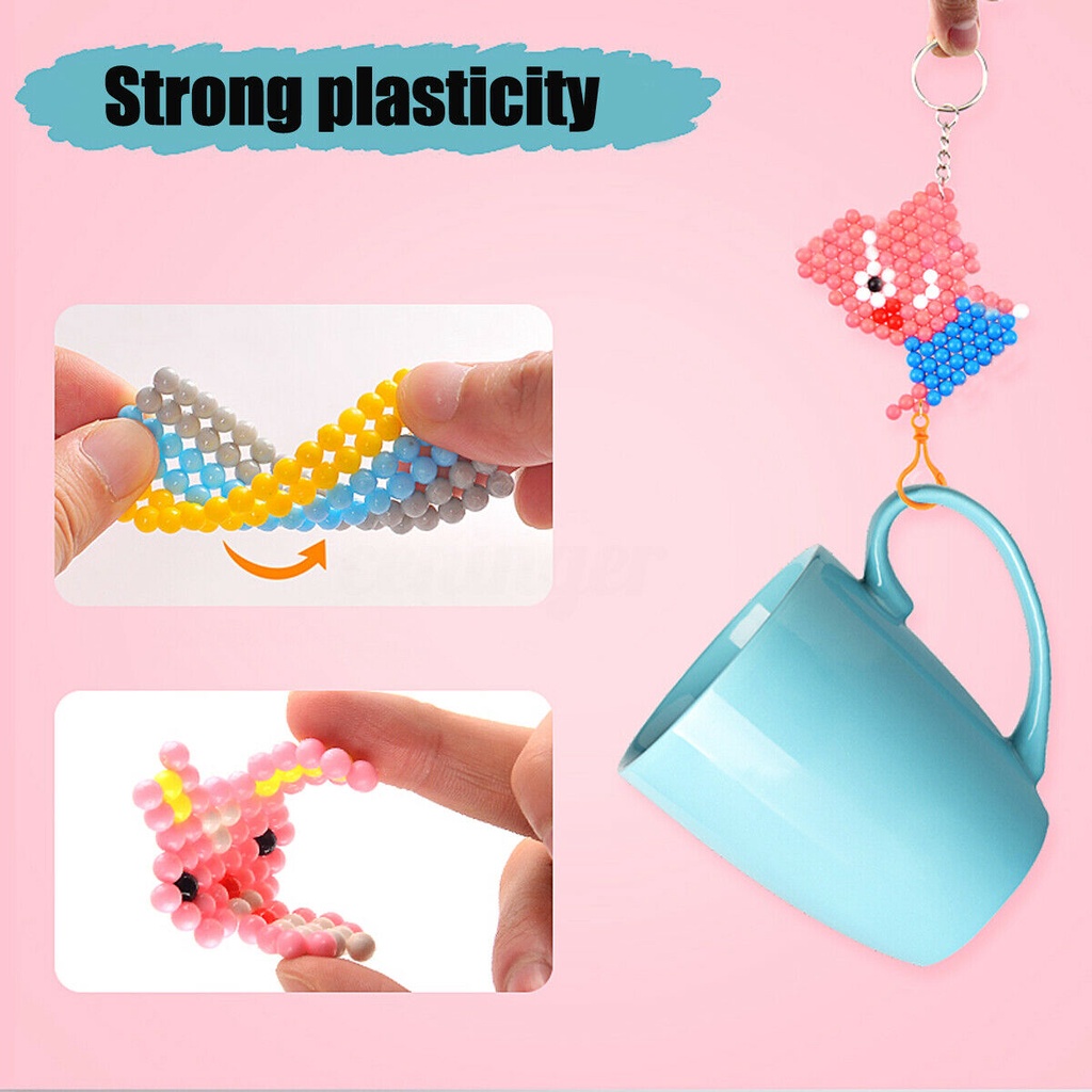 Bộ Đồ Chơi Xếp Hình 3D Gồm 1500 Hạt Nước Ma Thuật 3D DIY Kèm Nhiều Thiết Bị Dành Cho Trẻ Em