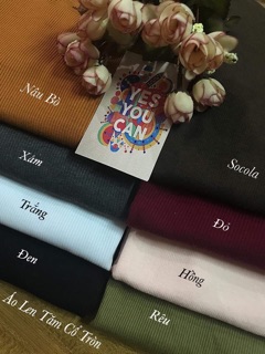 Áo len tăm cổ tròn