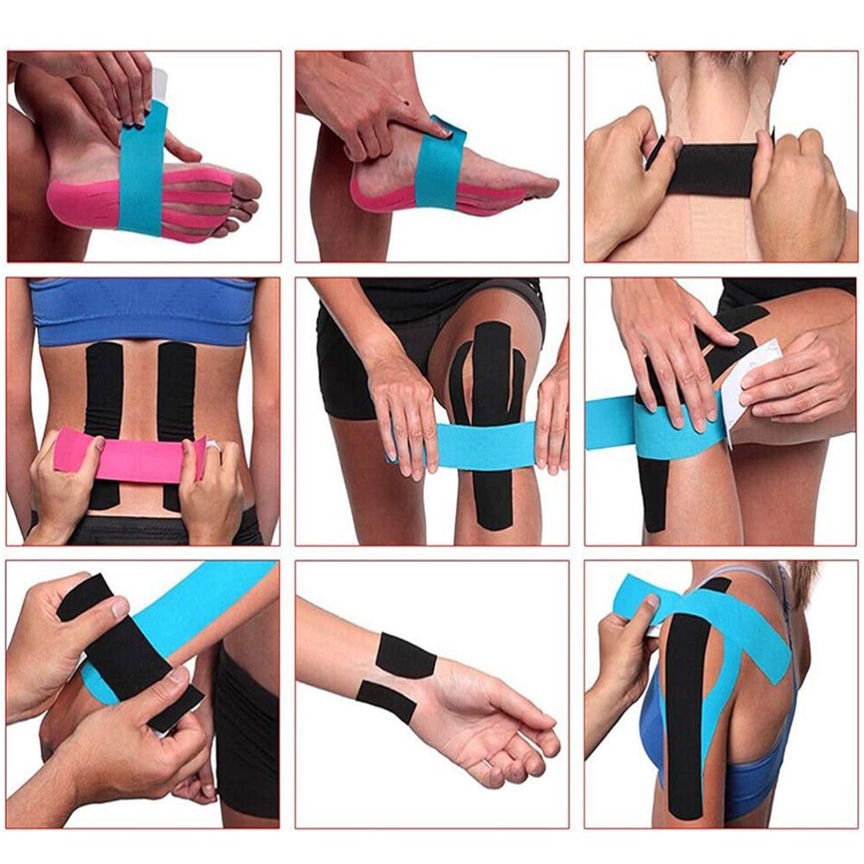 Băng Dán Cơ Thể Thao, Băng Keo Dán Cơ Kinesiology / Kinesio Cao Cấp