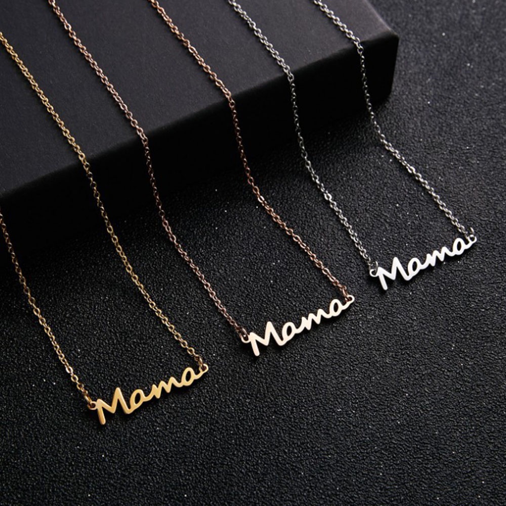 Hàng Mới Về Vòng cổ Mặt Hình Chữ Mẹ Sáng Tạo Làm Quà Tặng Ngày Của Mẹ