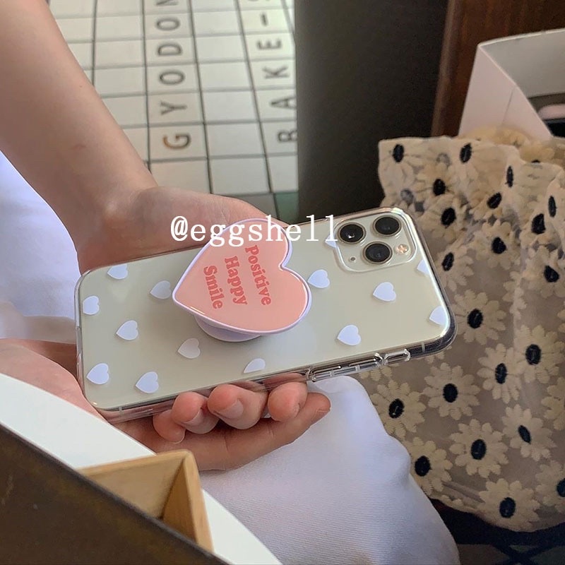 (SIÊU RẺ) Ốp lưng iphone trong tim nhí kèm giá đỡ trái tim 7plus/8/8plus/x/xr/xs/11/12/13/pro/max/plus/promax