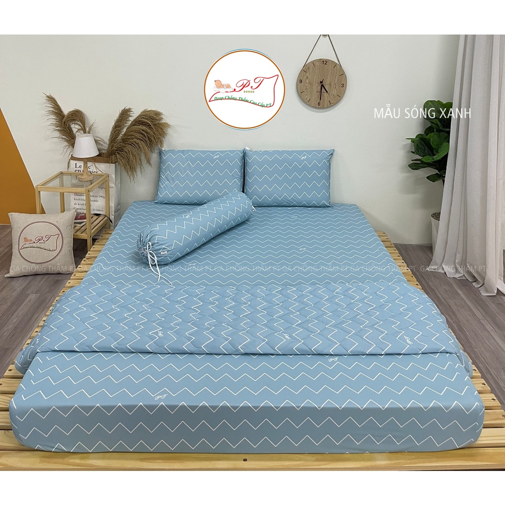 Ga Chống Thấm PT Siêu Cấp, Chính Hãng, Chất Liệu Thun Lụa Organic Mềm mại mịn màng cho trẻ nhạy cảm