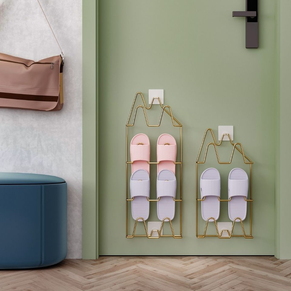 Giá Treo Dép Gắn Tường Không Cần Khoan Tiện Dụng