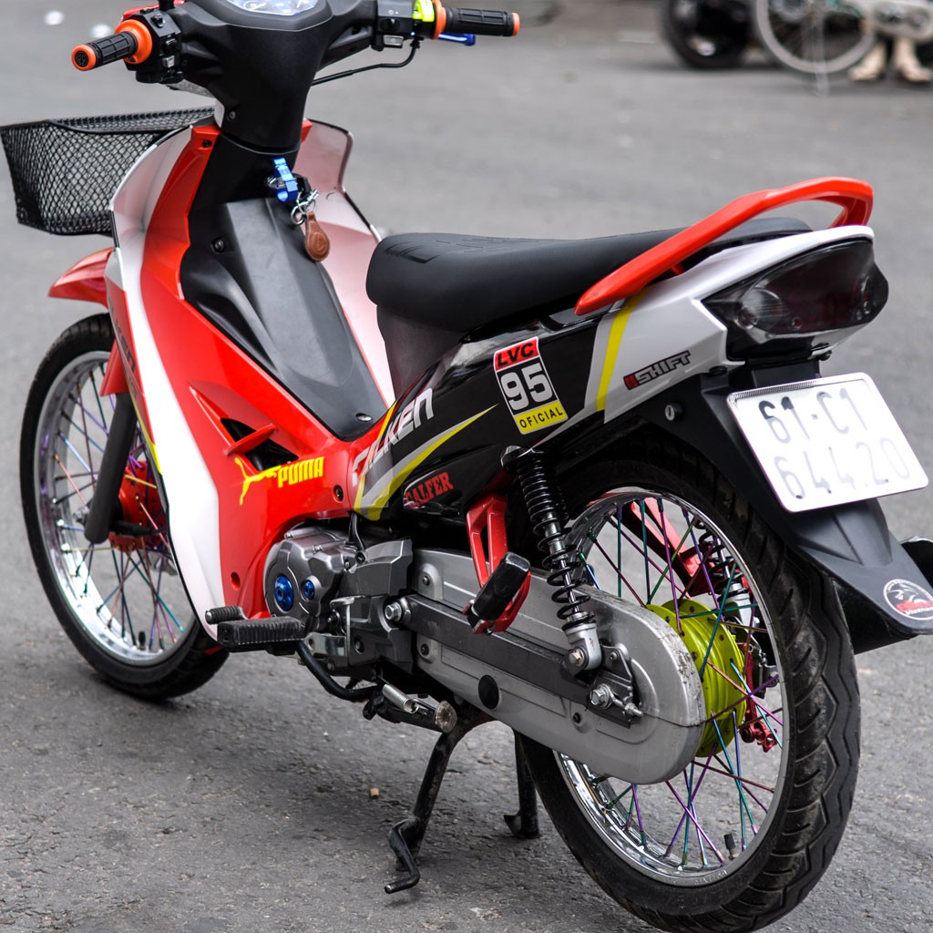 Tem Xe Sirius Đỏ Đen Bạc