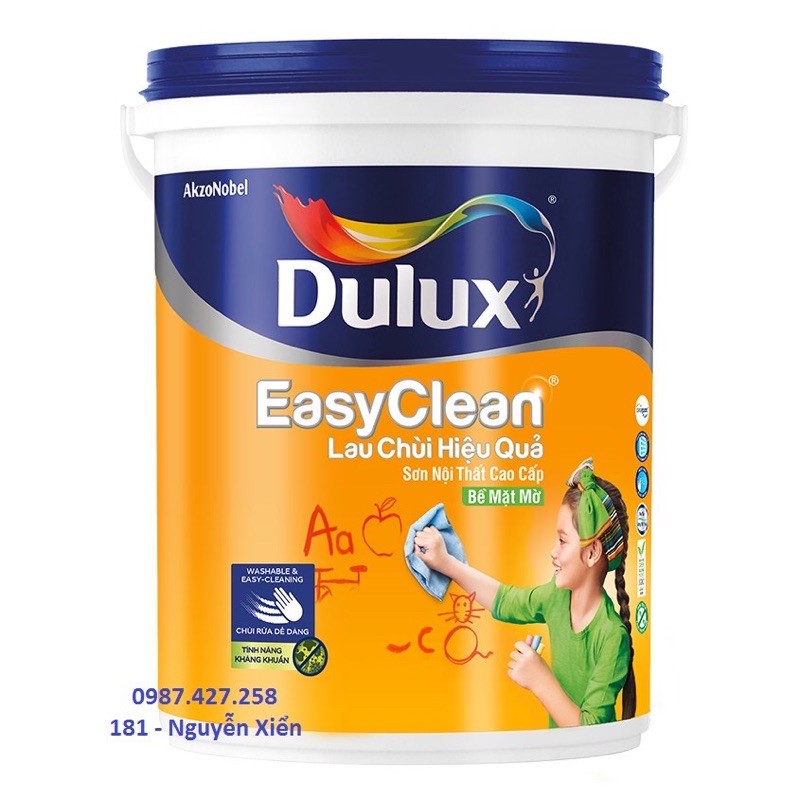 Dulux lau chùi hiệu quả nội thất, 5 Lit màu Cam 49YR 27/627