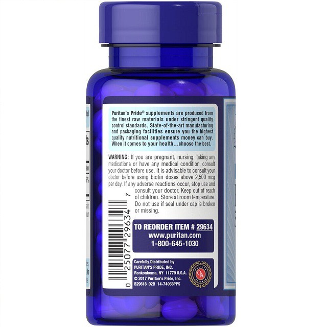 Viên uống làm đẹp tóc Biotin 5000mcg - 60 viên nhập khẩu từ Mỹ