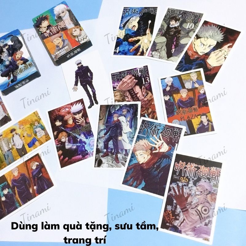 Chú Thuật Hồi Chiến Jujustu Kaisen Bộ 30 Lomo card Anime Manga  hình nhân vật trang trí sưu tầm làm quà tặng