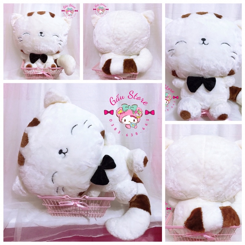 🎀Gấu Store🎀 Mèo bông Meng Meng màu kem