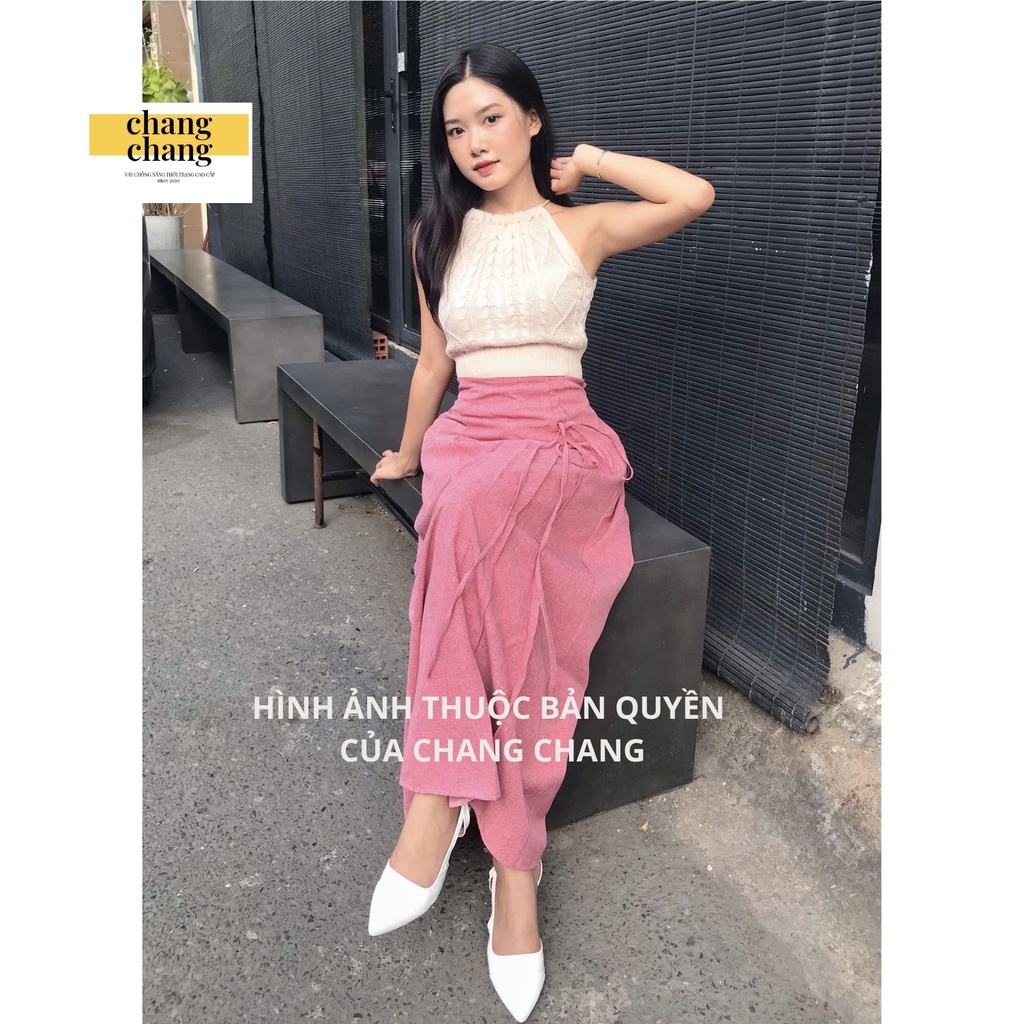 Váy Chống Nắng Cao Cấp Lưng Thun Cài Nút Cột Nơ Xinh Trẻ Trung | Chang Chang