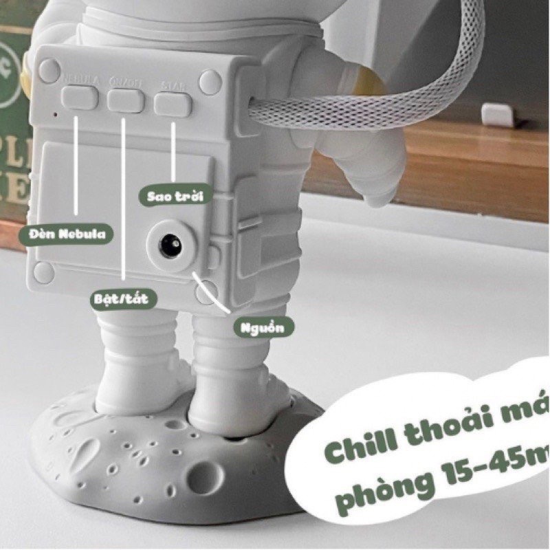 Đèn LED Phi Hành Gia, Đèn Chiếu Sao Thiên Hà, Đèn Trang Trí, Đèn Ngủ, Đèn Phòng Bay