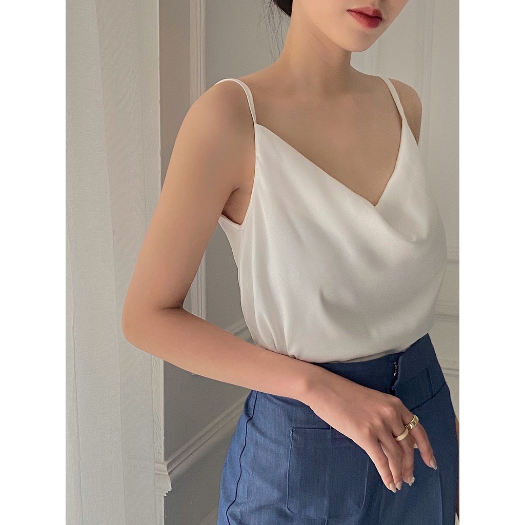 Áo hai dây cổ đổ - Cowl Cami | BigBuy360 - bigbuy360.vn