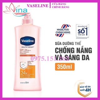 Sữa dưỡng thể Vaseline trắng da chống nắng Ppf và Spf24 Pa++ 350ml (date /2025)