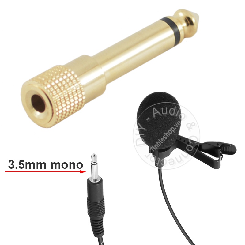 Jack 6.5 sang 3.5 mono 1 chiếc - Đầu đổi 3.5 sang 6.5