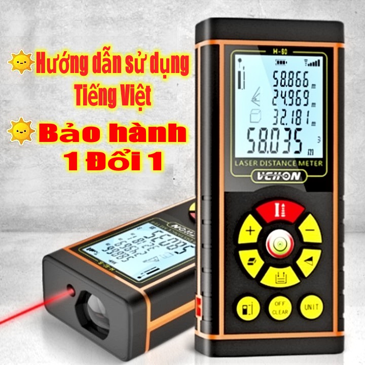 máy đo khoảng cách lazer (laser) ✴️VIP✴️ thước đo khoảng cách điện tử laser (laze) Chính hãng Vchon