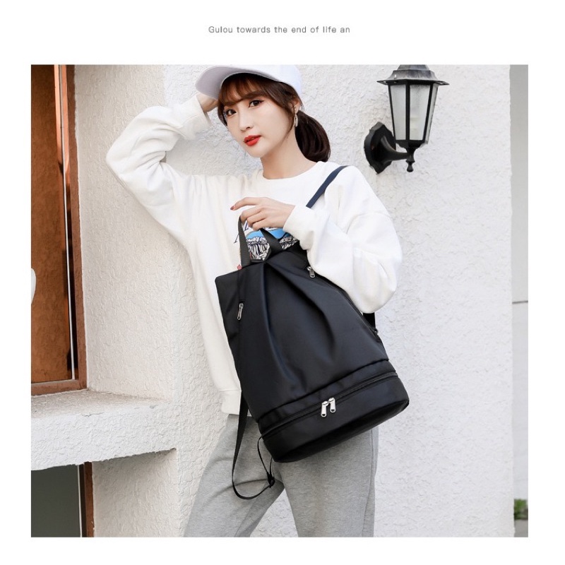 Balo thể thao chống nước nam nữ, có ngăn đựng giày riêng