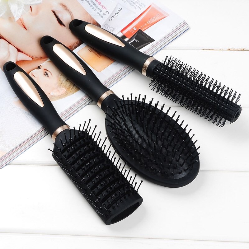 SET 3 LƯỢC TẠO KIỂU TÓC GỠ RỐI CAO CẤP CHUYÊN DỤNG CHO SALON - LƯỢC CHẢI TÓC GỠ RỐI TIỆN DỤNG DÀNH CHO PHỤ NỮ