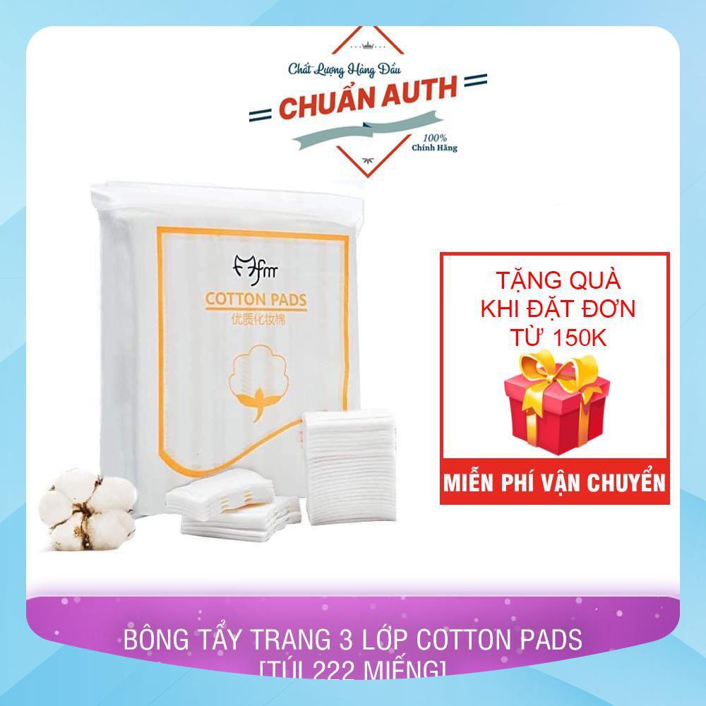 Bông tẩy trang 3 lớp Cotton Pads [Túi 222 miếng] RẺ NHẤT SHOPEE