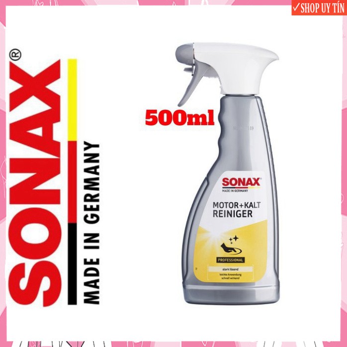 Sản Phẩm  Dung dịch tẩy rửa, vệ sinh khoang máy ô tô thương hiệu Đức - Sonax Engine cold cleaner - 543200 .