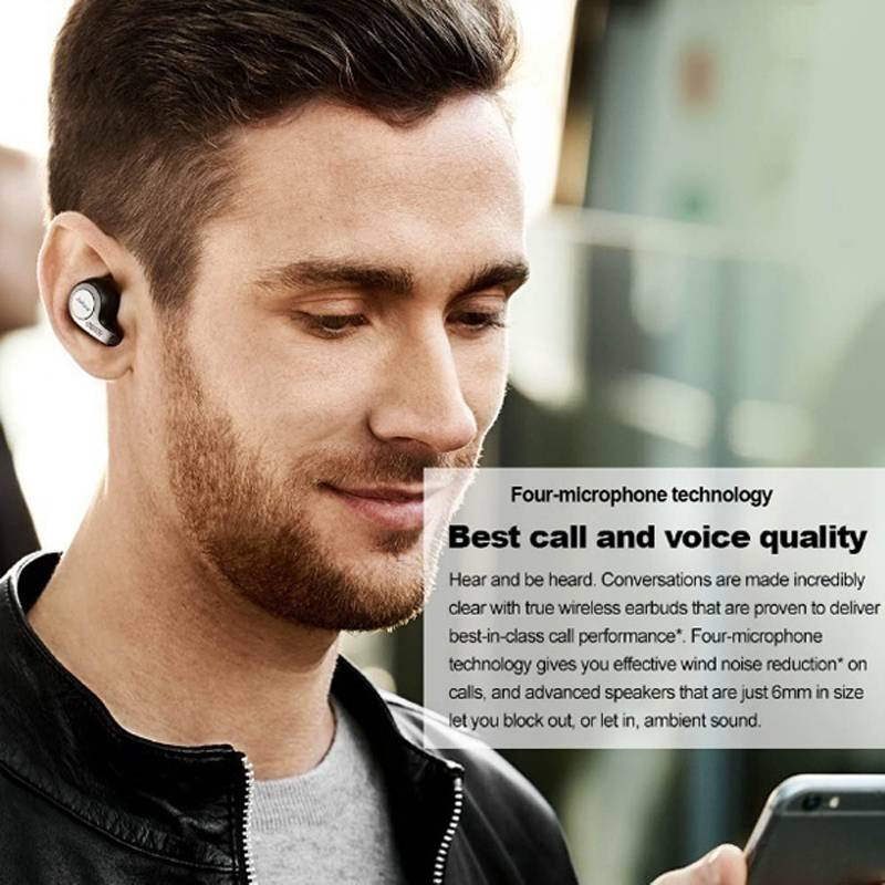 Tai Nghe Bluetooth Thể Thao Không Dây Chống Ồn Jabra Elite 75t True 1: 1