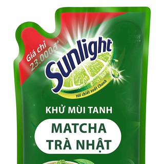 Nước Rửa Chén Khử Mùi Tanh Sunlight Matcha Trà Nhật túi 750g