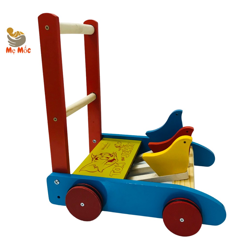Xe tập đi con gà bằng gỗ cho bé loại 1 giúp con tập đi, vừng bước và nhanh biết đi ,XTDG