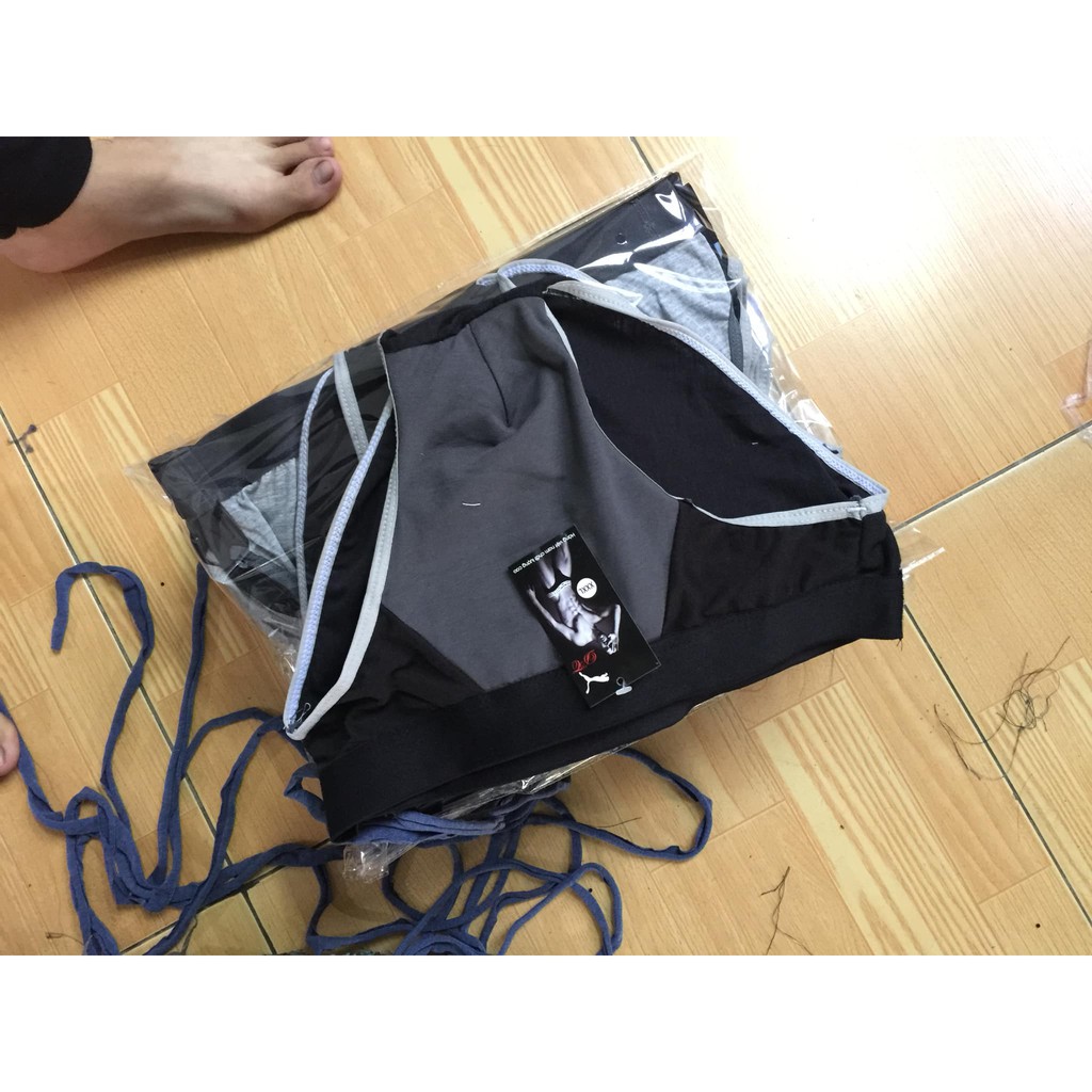 [HÀNG VNXK] Quần sịp cotton tam giác Muji trơn cho nam - Quần lót nam màu lẫn