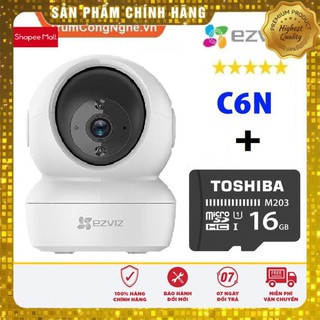 (giá khai trương) Camera WiFi 1080p 2.0MP FullHD EZVIZ CS-CV246 C6N Siêu Nét Kèm Thẻ nhớ 16GB Class10