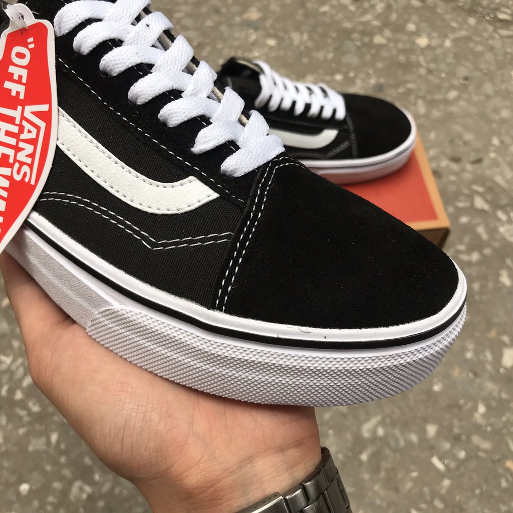 Giầy Thể Thao Van Old Skool Đen Sneaker Nam Nữ 1:1