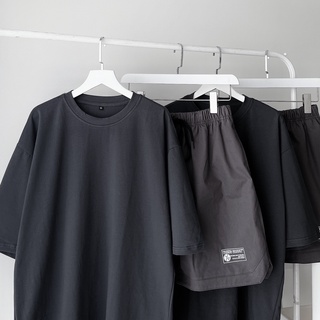 [sẵn]Set đồ basic gồm quần short và áo thun (ảnh thật tại shop) Tanazi Closet