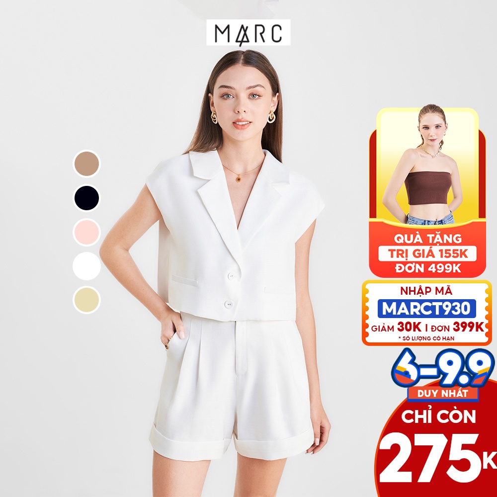 Quần short nữ MARC FASHION bố 4 ly lật lai FALH041222