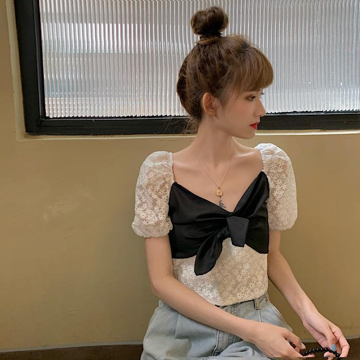 Áo Sơ Mi Phối Ren Kiểu Hàn Quốc Thời Trang Mùa Hè 2020 Cho Nữ