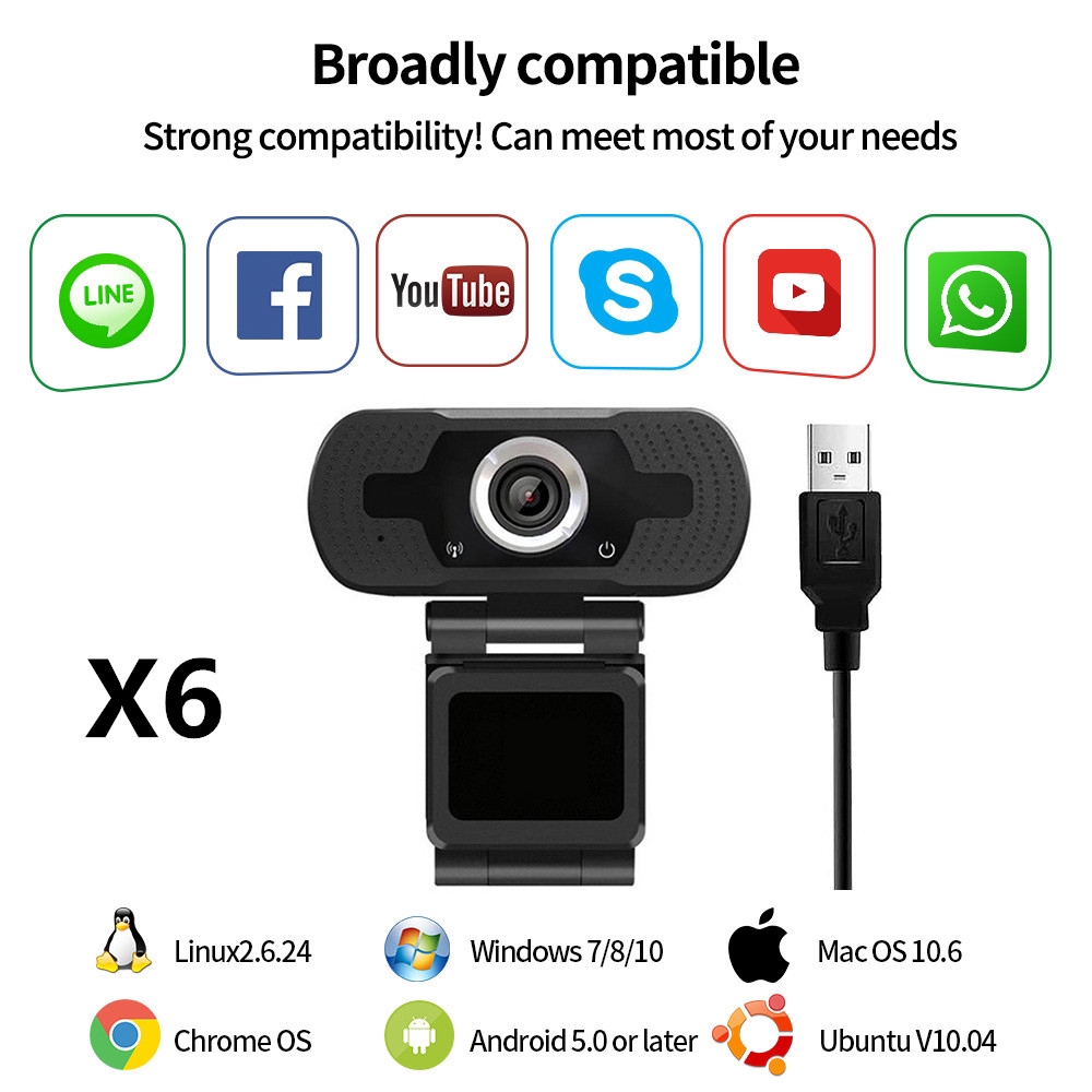 Webcam Full HD 1080P dành cho máy tính | BigBuy360 - bigbuy360.vn