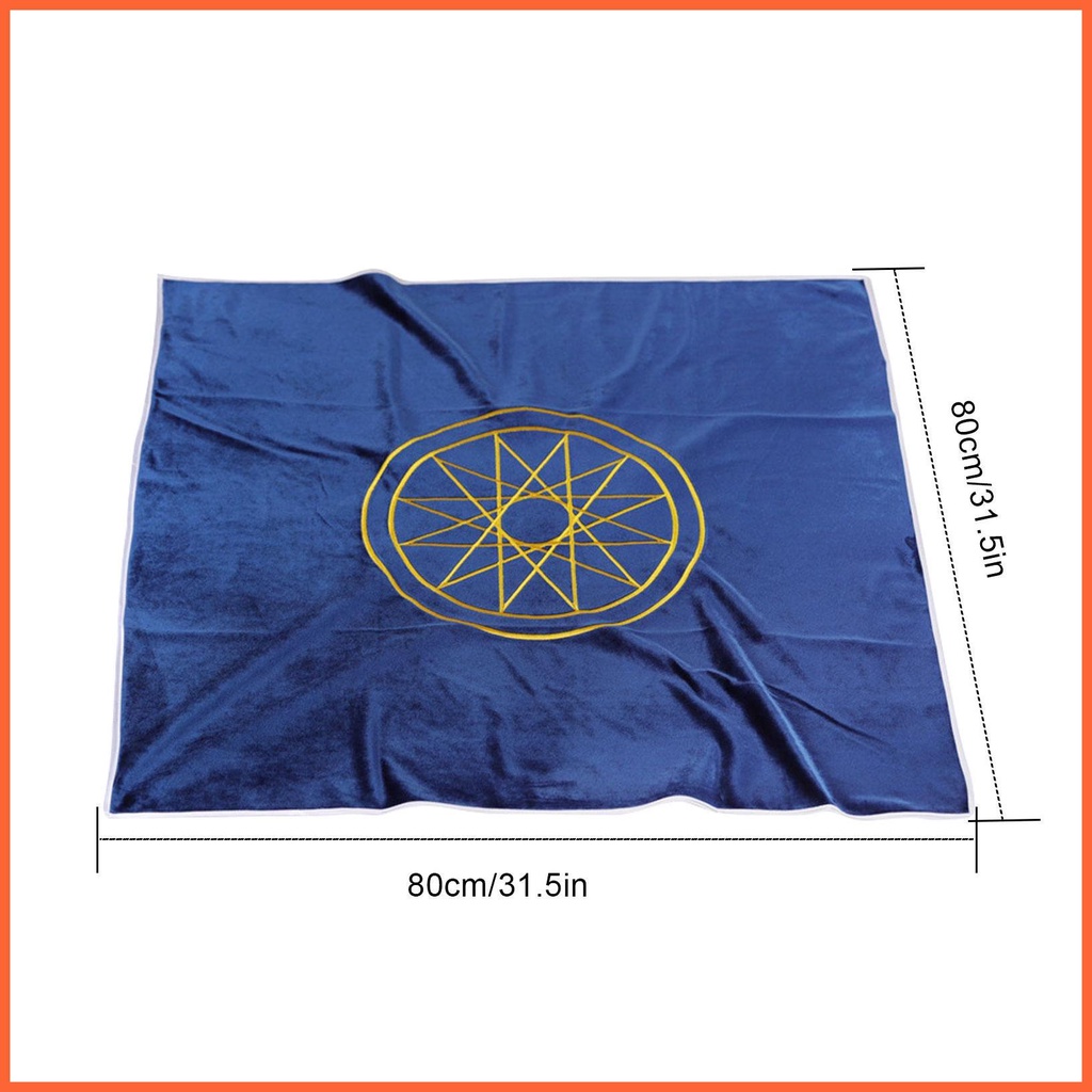 Khăn Trải Bàn Kèm Túi Đựng Thẻ Bài Tarot Hình Vuông Tiện Dụng