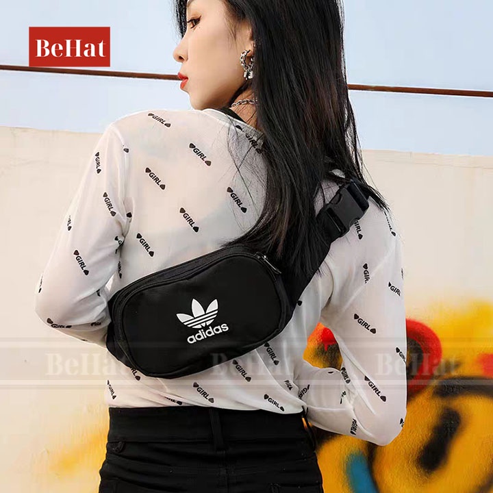 [TREND] Túi Đeo Chéo Adidas, Logo In Nổi Cực Đẹp, Phong Cách Hàn Quốc