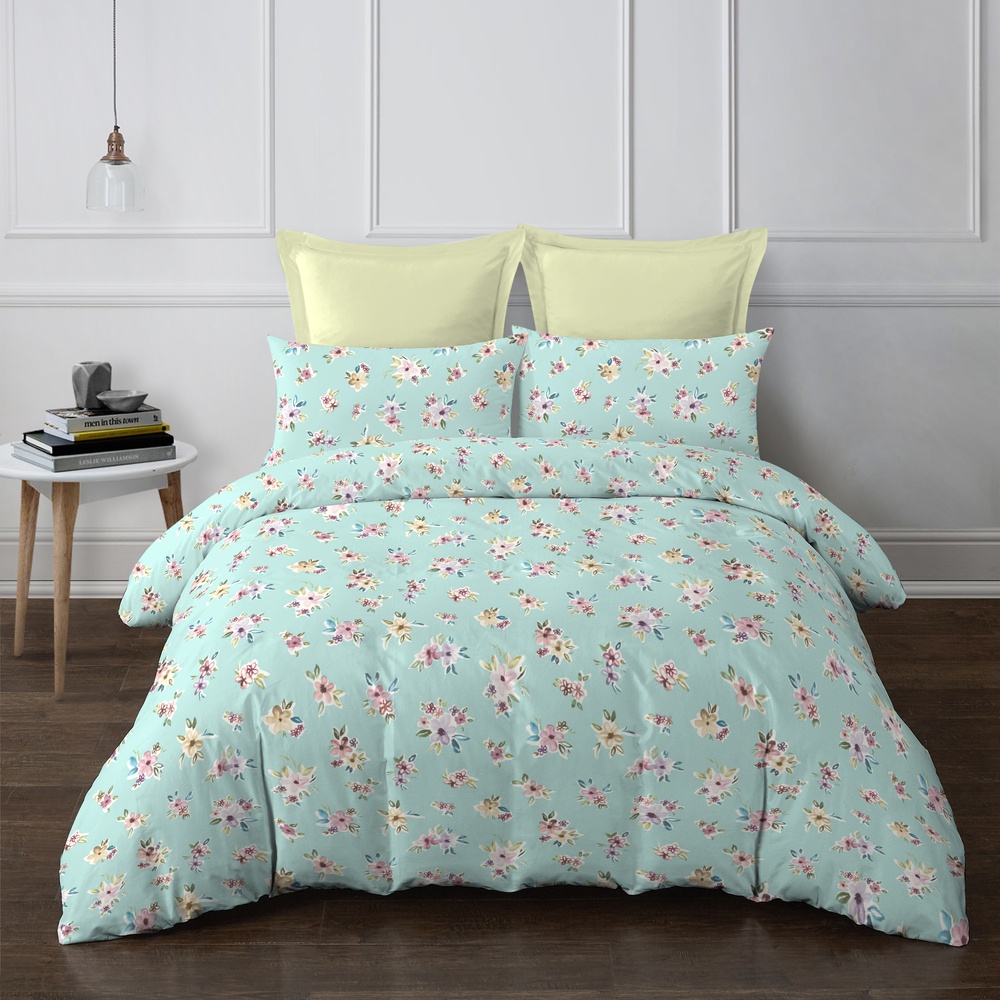 Bộ chăn ga áo gối Micro Satin NV Edana 1m6x2m 1m8x2m +30cm