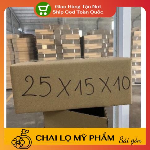 [SIÊU RẺ] [25x15x10] Thùng Hộp Carton Đóng Gói Hàng , phụ kiện du lịch