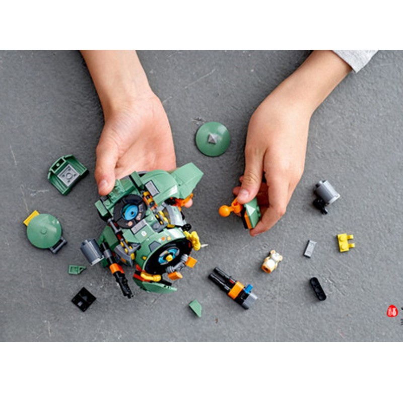 Đồ Chơi Lắp Ráp Kiểu Lego Overwatch Wrecking Ball Mech Robot Chuột Hamster SX4044 Với 227 Chi Tiết