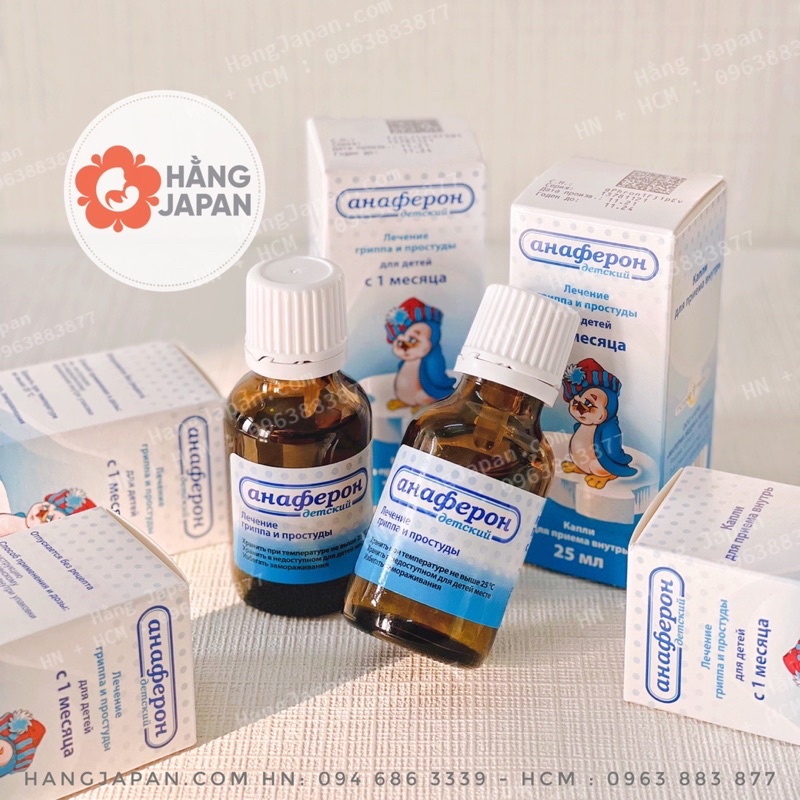 Tăng đề kháng Anaferon Nga chim cánh cụt 25ml