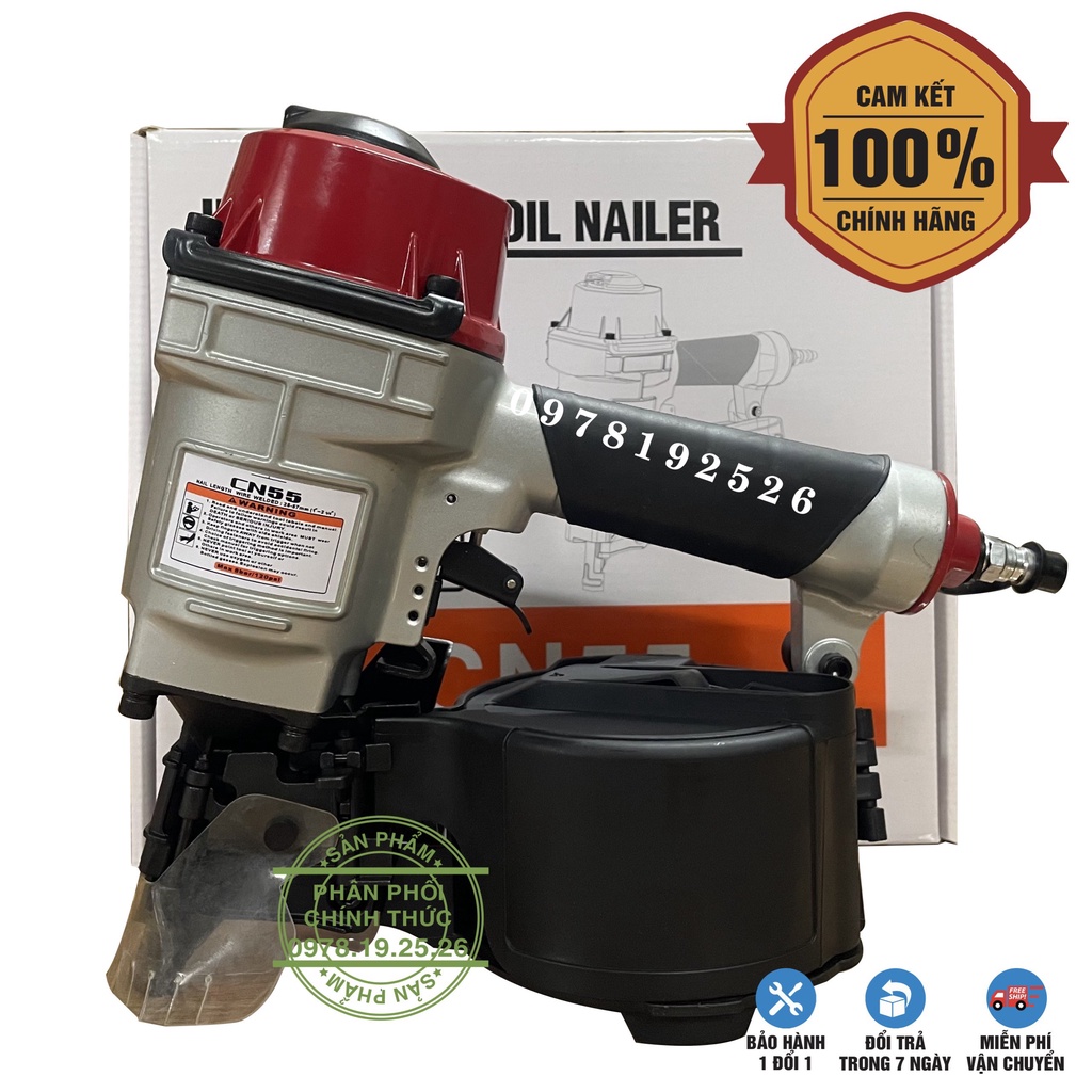 Súng Bắn Đinh Cuộn PALLET CN55 DONGA - Dùng Hơi Nén Khí