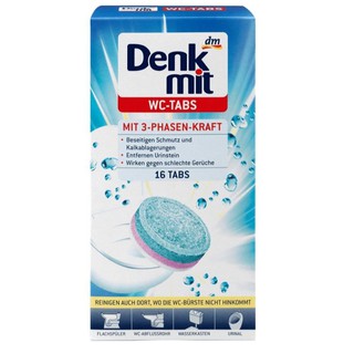  Viên tẩy làm sạch & thơm bồn cầu Wc Denkmit Đức (16 viên) - Hàng chính hãng