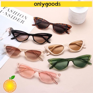 Image of ONLY Fashion Sunglasses for Women Trendy Eyewear Cat Eye Accessories Streetwear UV400 Small Frame Vintage Retro Sunglasses