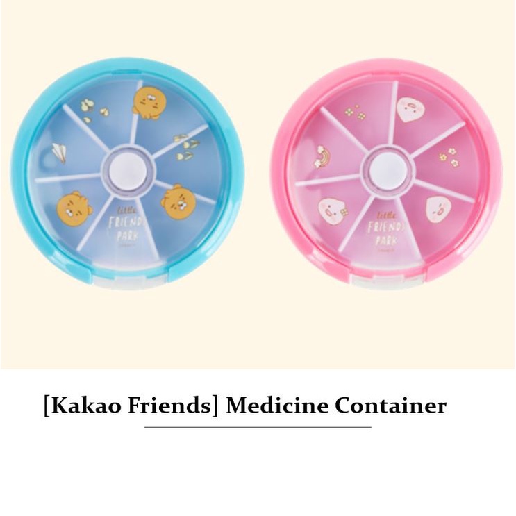 Hộp đựng thuốc 7 ngày hình tròn mini tiện dụng Ryan Apeach