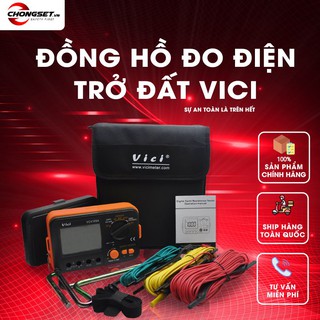 Đồng hồ đo điện trở đất vici có đèn led báo tình trạng đồng hồ vc4105a