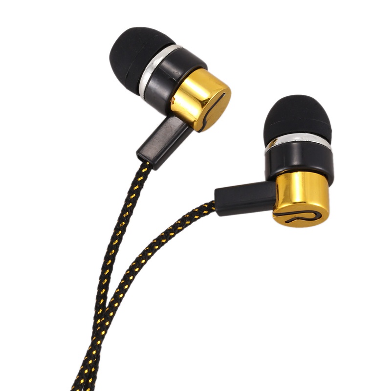 Tai nghe nhét tai có dây vải sợi phản quang 1.1m tiện lợi